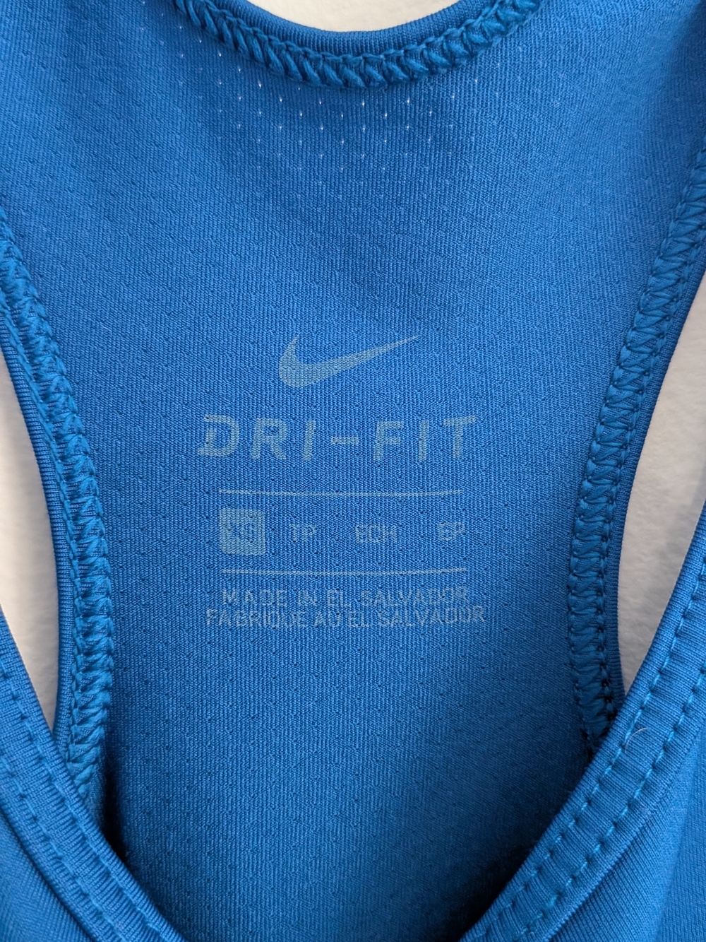 Nike Blue Dri-FIT Racerback Tank - Picture 2 of 3